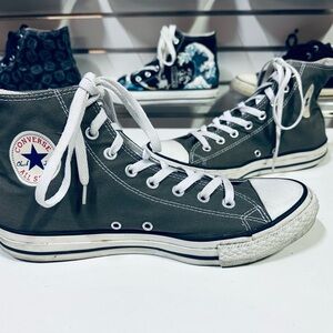 Classic Converse All-Star Chuck Taylor Gray High-Top Sneakers